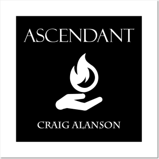 Ascendant in white Posters and Art